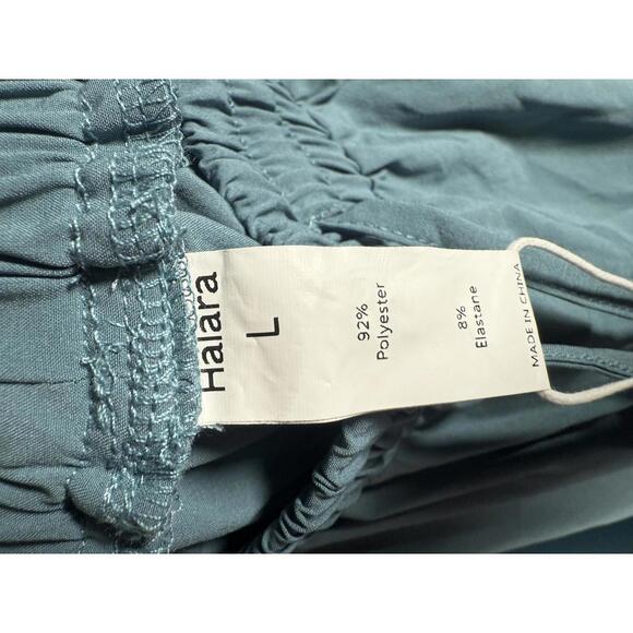 NWT Halara High Waisted Drawstring Pocket Hem Casual Joggers Mineral Blue Size L - Picture 5 of 11